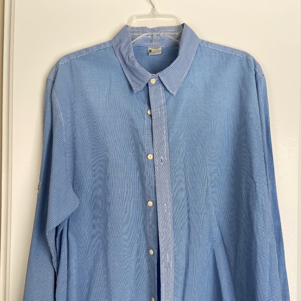 Scotch & Soda Blue and White Dress Shirt XL
